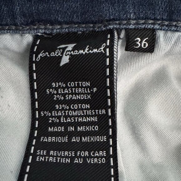 7 For All Mankind Standard Jeans Men's Size 36 Straight Leg Denim - Picture 9 of 10